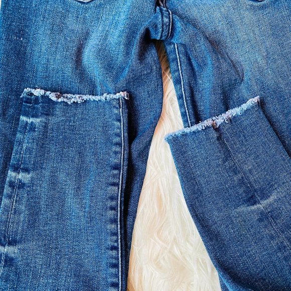 Warp + Weft JFK NYC Skinny Jeans Raw Hem  Size 10 - Picture 4 of 10